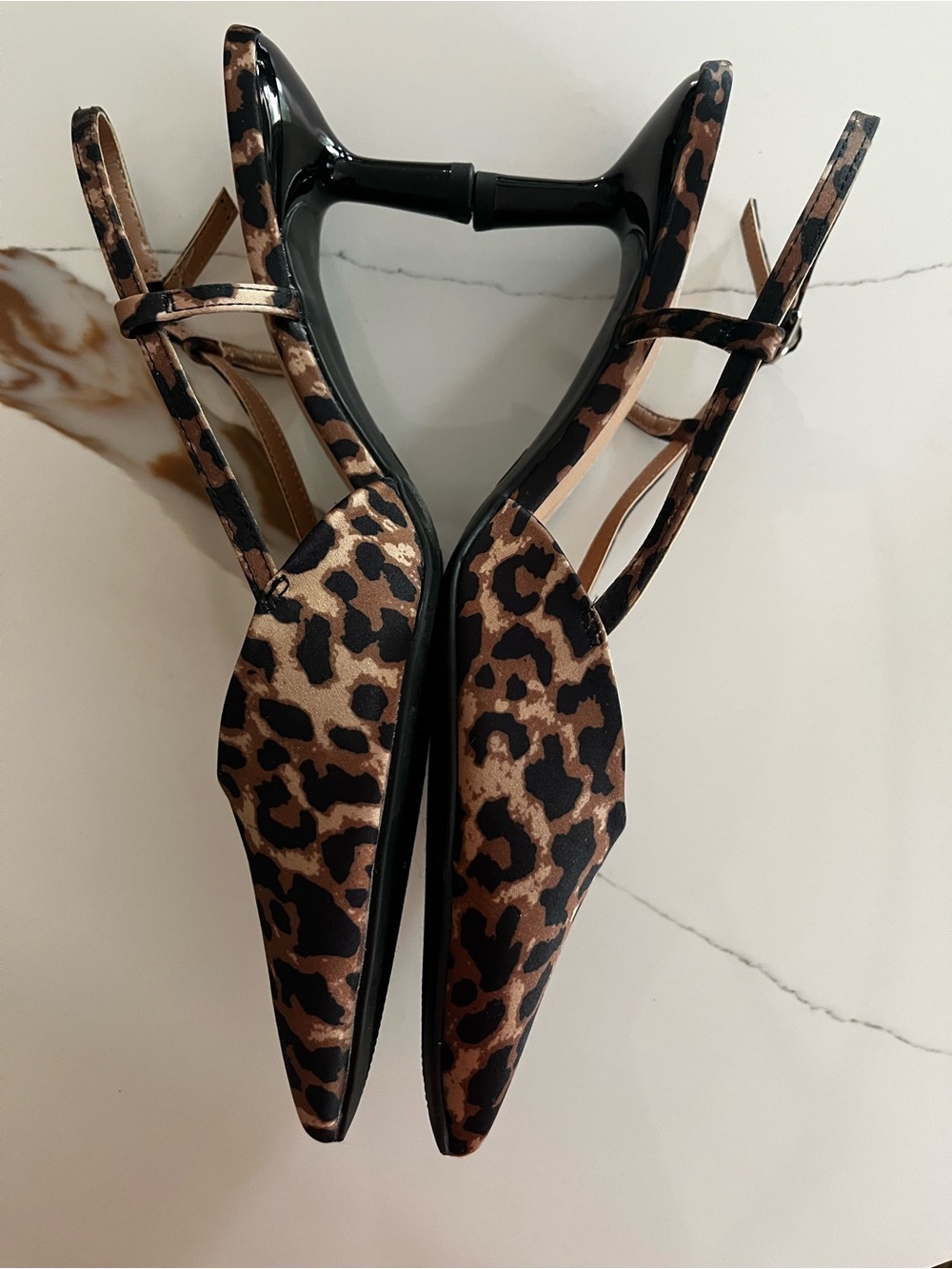 a new day Leopard-Print Pointed Slingback Heels - Brown/Black - Picture 4 of 6